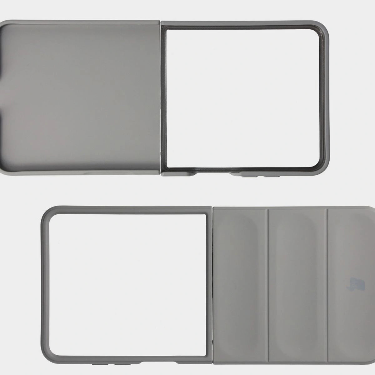 Wyżłobienia na pleckach i krawędzie w etui Bizon Case Tur do Galaxy Z Flip7